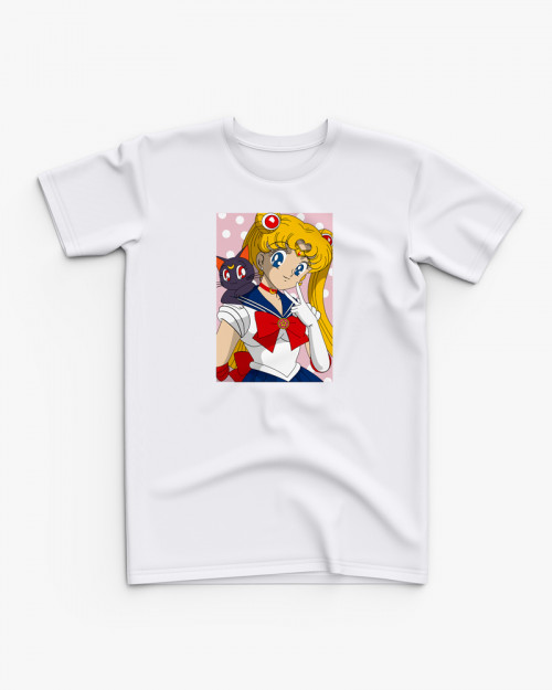 Футболка дитяча з принтом Sailor Moon + V223 Футболка дитяча з принтом Sailor Moon + V223