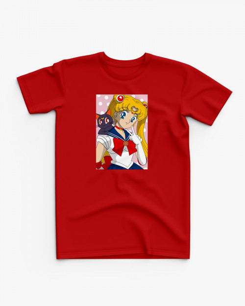 Футболка дитяча з принтом Sailor Moon + V223 Футболка дитяча з принтом Sailor Moon + V223