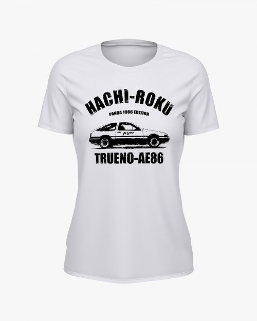 Футболка жіноча з принтом Toyota AE86 Trueno Футболка жіноча з принтом Toyota AE86 Trueno