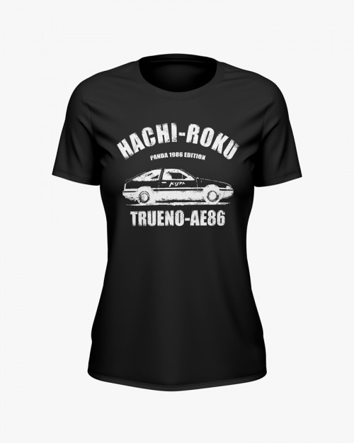 Футболка жіноча з принтом Toyota AE86 Trueno Футболка жіноча з принтом Toyota AE86 Trueno