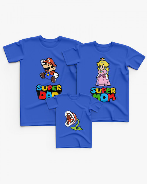 Cімейні футболки (Family Look) з принтом Super Mario V8 Cімейні футболки (Family Look) з принтом Super Mario V8