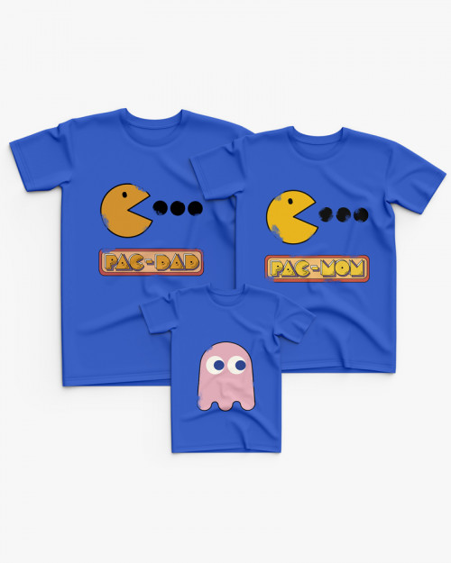 Cімейні футболки (Family Look) з принтом Pac-Man V10 Cімейні футболки (Family Look) з принтом Pac-Man V10