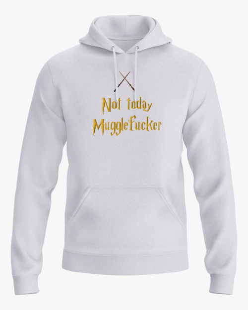 Худі чоловічий з принтом Not today Mugglefucker Худі чоловічий з принтом Not today Mugglefucker