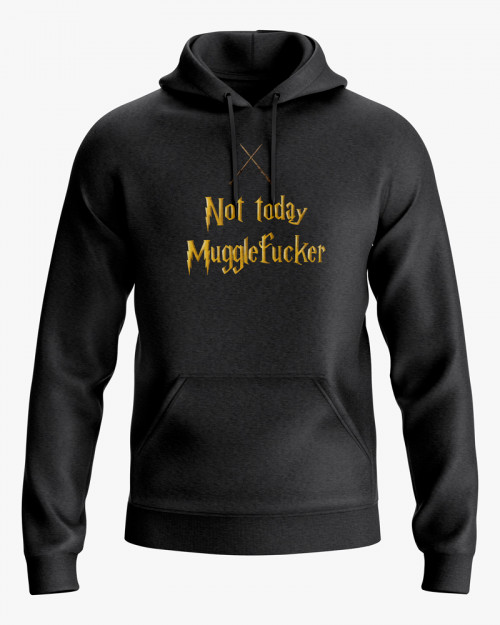 Худі чоловічий з принтом Not today Mugglefucker Худі чоловічий з принтом Not today Mugglefucker
