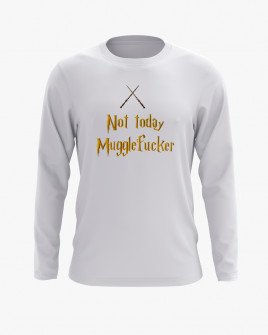 Світшот чоловічий з принтом Not today Mugglefucker