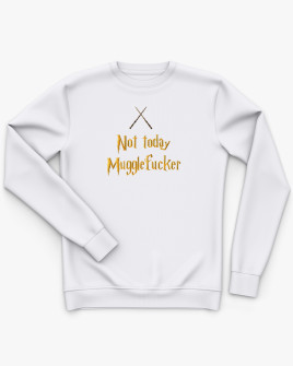 Світшот дитячий з принтом Not today Mugglefucker