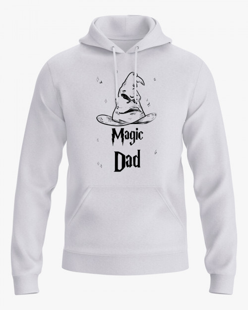 Худі чоловічий з принтом Magic Dad Худі чоловічий з принтом Magic Dad