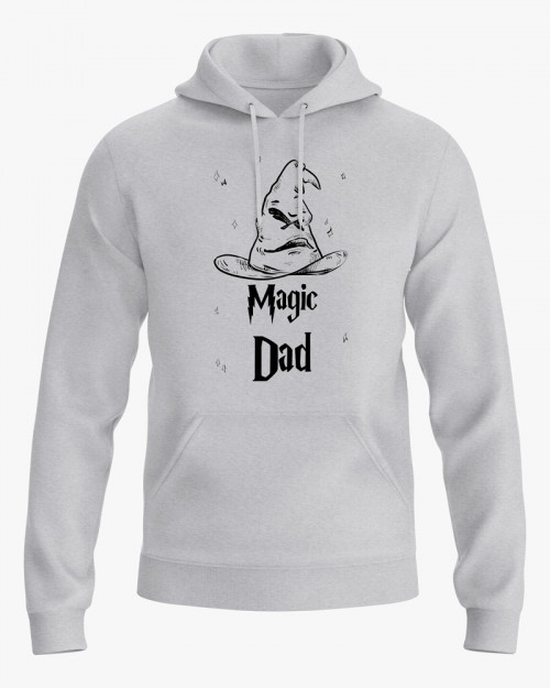 Худі чоловічий з принтом Magic Dad Худі чоловічий з принтом Magic Dad