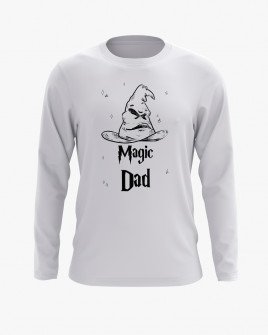 Світшот чоловічий з принтом Magic Dad
