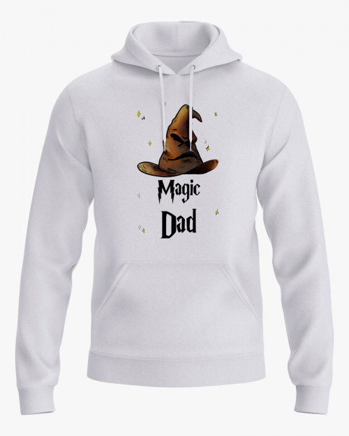 Худі чоловічий з принтом Magic Dad Худі чоловічий з принтом Magic Dad