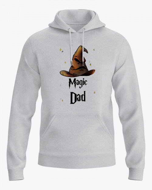 Худі чоловічий з принтом Magic Dad Худі чоловічий з принтом Magic Dad