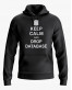Худі чоловічий з написом Keep calm and drop database Худі чоловічий з написом Keep calm and drop database