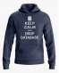 Худі чоловічий з написом Keep calm and drop database Худі чоловічий з написом Keep calm and drop database