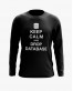 Світшот чоловічий з написом Keep calm and drop database Світшот чоловічий з написом Keep calm and drop database