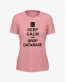 Футболка жіноча з написом Keep calm and drop database Футболка жіноча з написом Keep calm and drop database