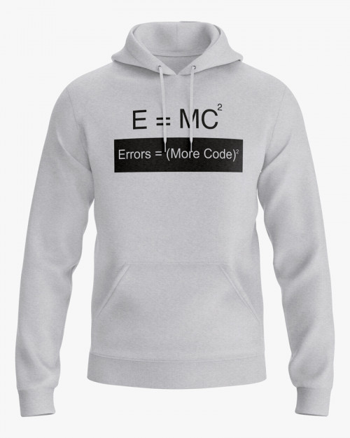 Худі жіночий з написом Error = (More code)^2 Худі жіночий з написом Error = (More code)^2