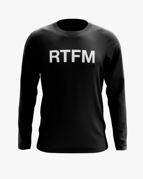 Світшот чоловічий з написом RTFM Світшот чоловічий з написом RTFM