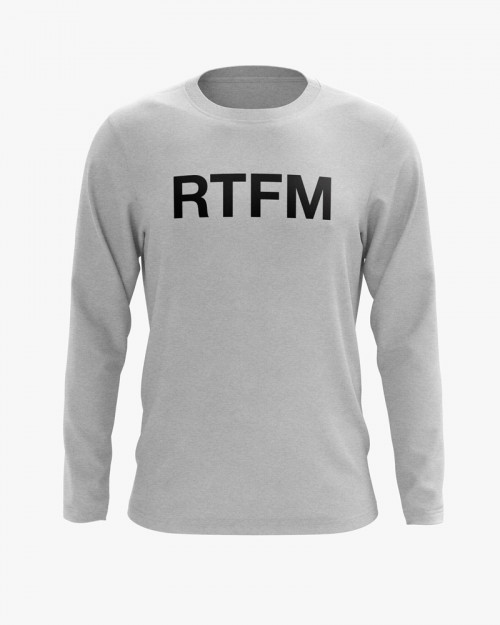 Світшот чоловічий з написом RTFM Світшот чоловічий з написом RTFM