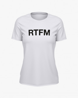 Футболка жіноча з написом RTFM