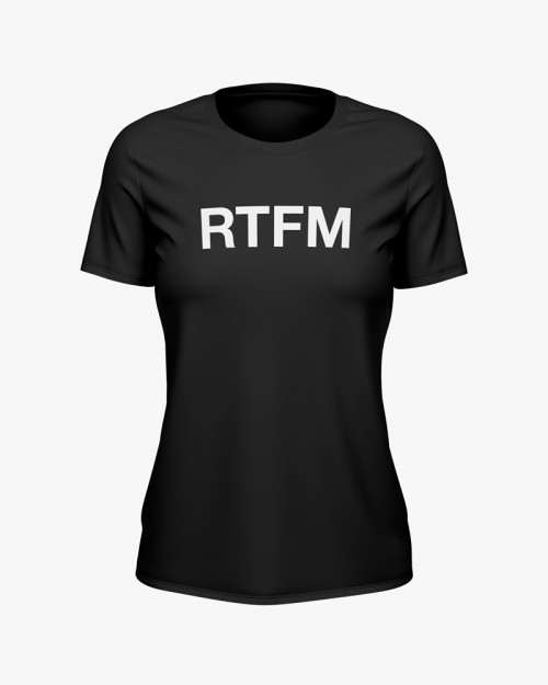 Футболка жіноча з написом RTFM Футболка жіноча з написом RTFM