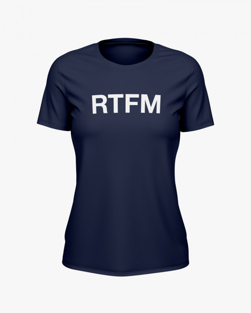 Футболка жіноча з написом RTFM Футболка жіноча з написом RTFM