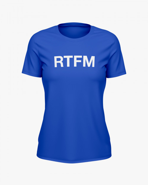 Футболка жіноча з написом RTFM Футболка жіноча з написом RTFM