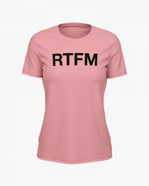 Футболка жіноча з написом RTFM Футболка жіноча з написом RTFM