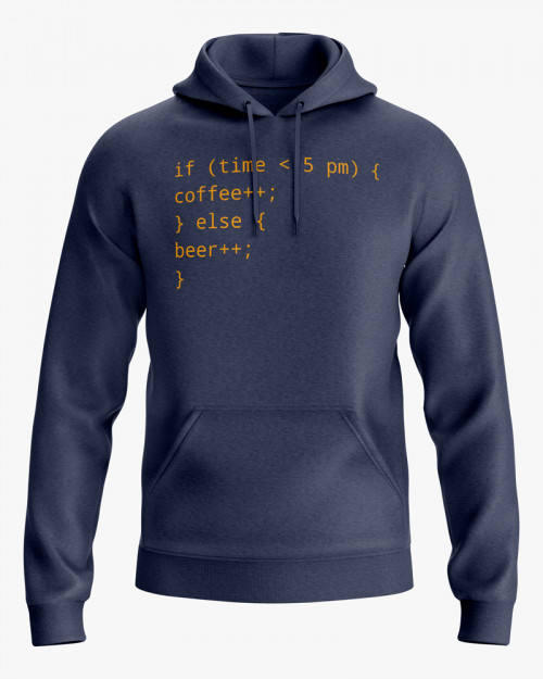 Худі чоловічий з написом Coffee or Beer Худі чоловічий з написом Coffee or Beer