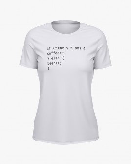 Футболка жіноча з написом Coffee or Beer