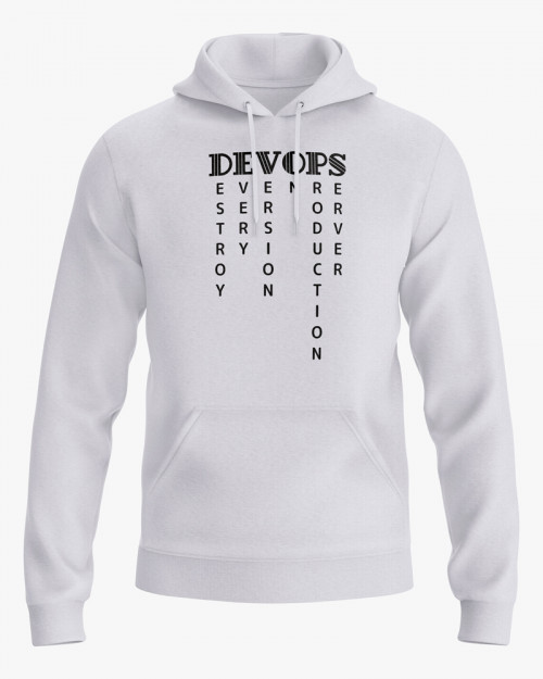 Худі чоловічий з написом DEVOPS Худі чоловічий з написом DEVOPS