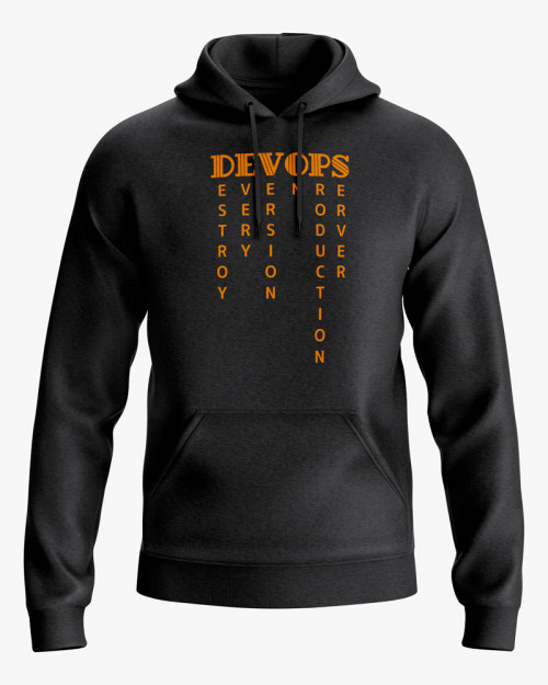 Худі чоловічий з написом DEVOPS Худі чоловічий з написом DEVOPS