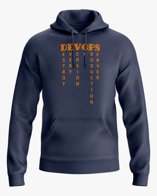 Худі чоловічий з написом DEVOPS Худі чоловічий з написом DEVOPS