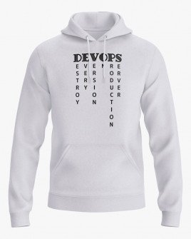 Худі жіночий з написом DEVOPS
