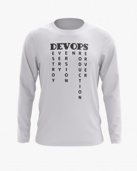 Світшот чоловічий з написом DEVOPS