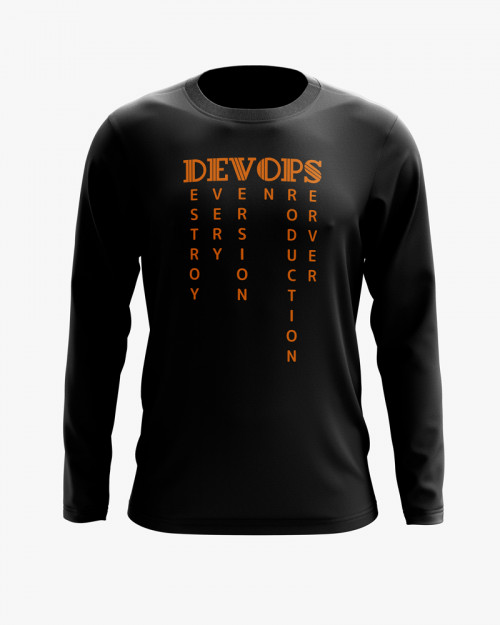 Світшот чоловічий з написом DEVOPS Світшот чоловічий з написом DEVOPS