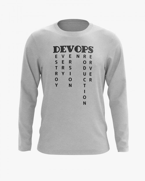 Світшот чоловічий з написом DEVOPS Світшот чоловічий з написом DEVOPS