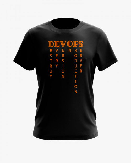 Футболка чоловіча з написом DEVOPS Футболка чоловіча з написом DEVOPS