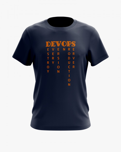 Футболка чоловіча з написом DEVOPS Футболка чоловіча з написом DEVOPS