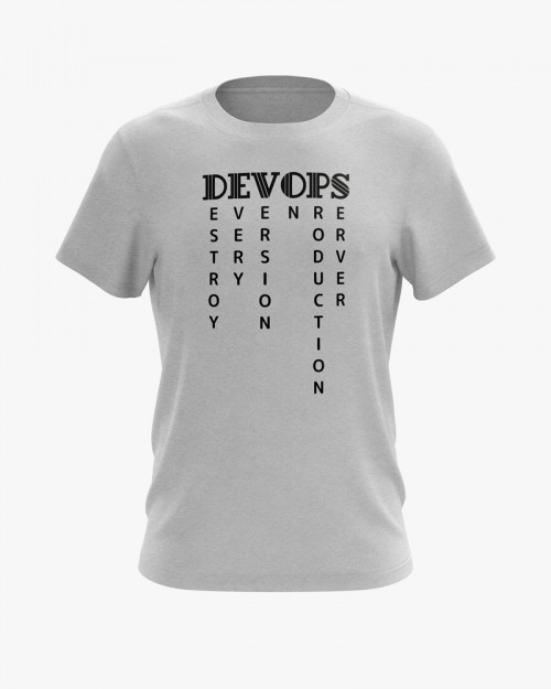 Футболка чоловіча з написом DEVOPS Футболка чоловіча з написом DEVOPS