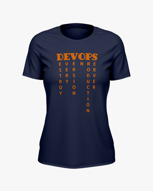 Футболка жіноча з написом DEVOPS Футболка жіноча з написом DEVOPS