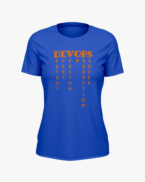 Футболка жіноча з написом DEVOPS Футболка жіноча з написом DEVOPS