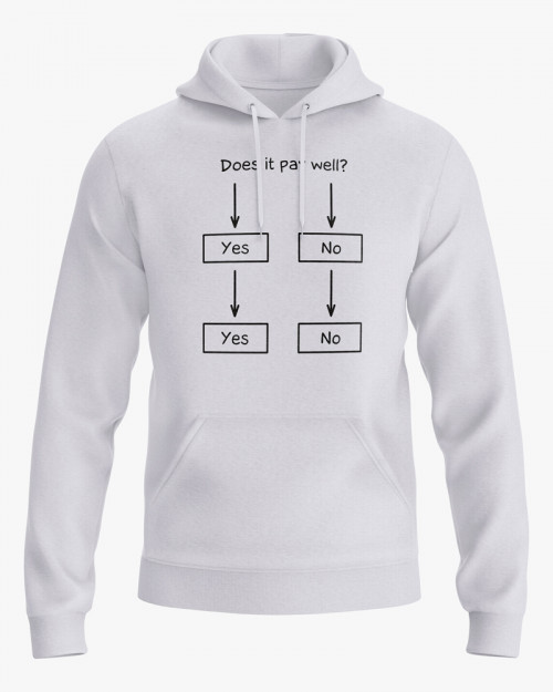 Худі жіночий з написом Does it pay well? Худі жіночий з написом Does it pay well?
