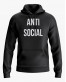 Худі чоловічий з написом ANTI SOCIAL Худі чоловічий з написом ANTI SOCIAL