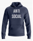 Худі чоловічий з написом ANTI SOCIAL Худі чоловічий з написом ANTI SOCIAL