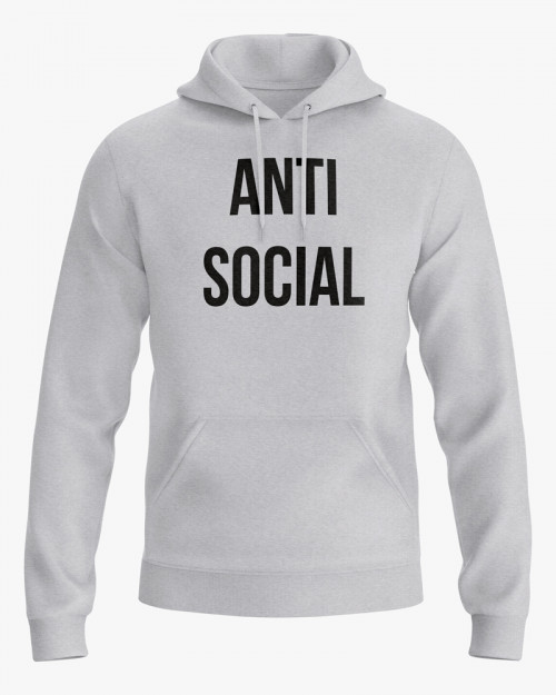 Худі чоловічий з написом ANTI SOCIAL Худі чоловічий з написом ANTI SOCIAL