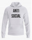 Худі жіночий з написом ANTI SOCIAL Худі жіночий з написом ANTI SOCIAL