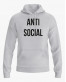 Худі жіночий з написом ANTI SOCIAL Худі жіночий з написом ANTI SOCIAL