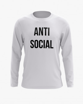Світшот чоловічий з написом ANTI SOCIAL