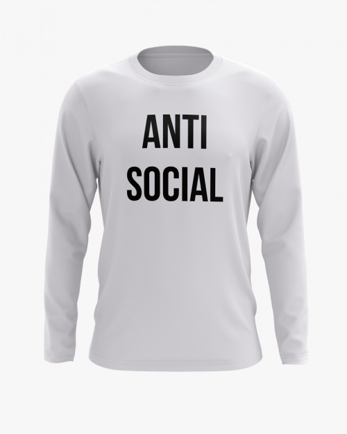 Світшот чоловічий з написом ANTI SOCIAL Світшот чоловічий з написом ANTI SOCIAL