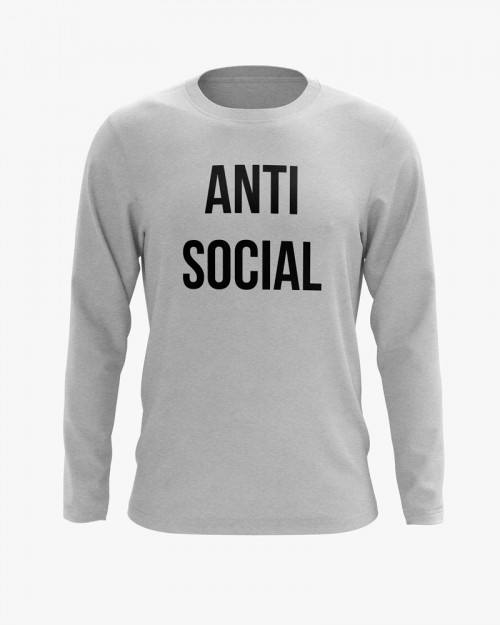 Світшот чоловічий з написом ANTI SOCIAL Світшот чоловічий з написом ANTI SOCIAL